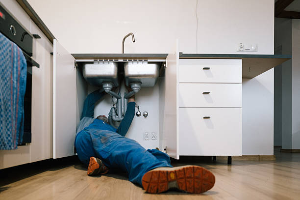 Professional Drain Cleaning technician working in Winslow, IL